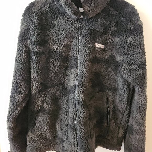 Columbia Fuzzy Camo Jacket Size L - Picture 1 of 4
